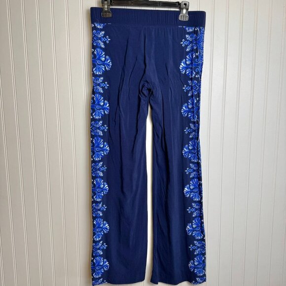 Lilly Pulitzer navy Bal Harbour lightweight pull on pants size small B26 - Picture 4 of 6